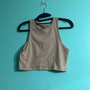 Tan Crop Top